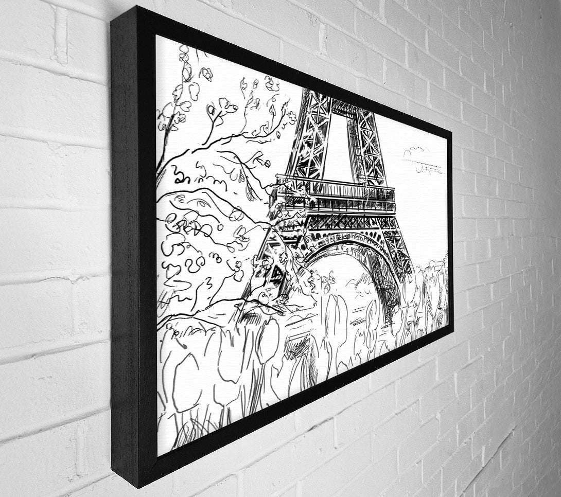  A Canvas Print of Eiffel Tower Close Up 1 Canvas Print