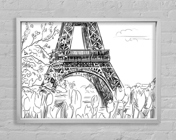 Eiffel Tower Close Up 1 Framed Print
