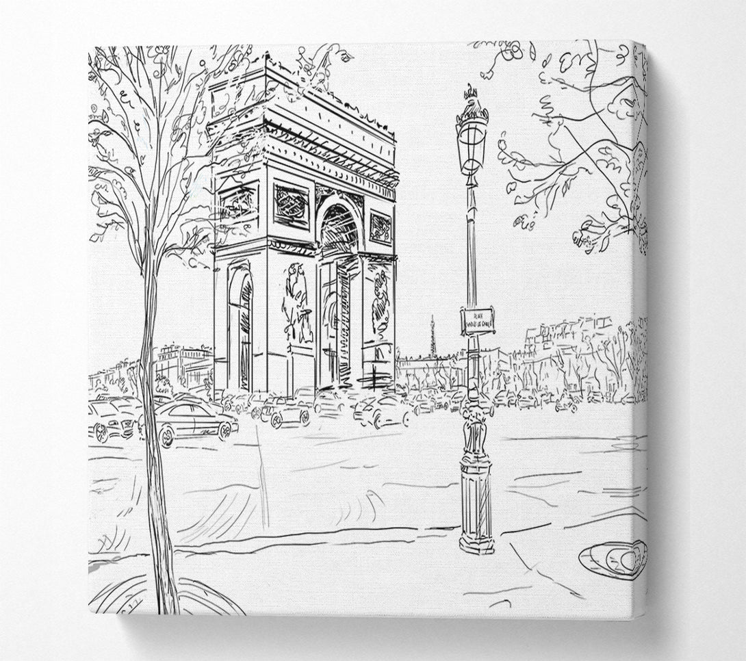 A Canvas Print of Arc De Triomphe 2 Canvas Art