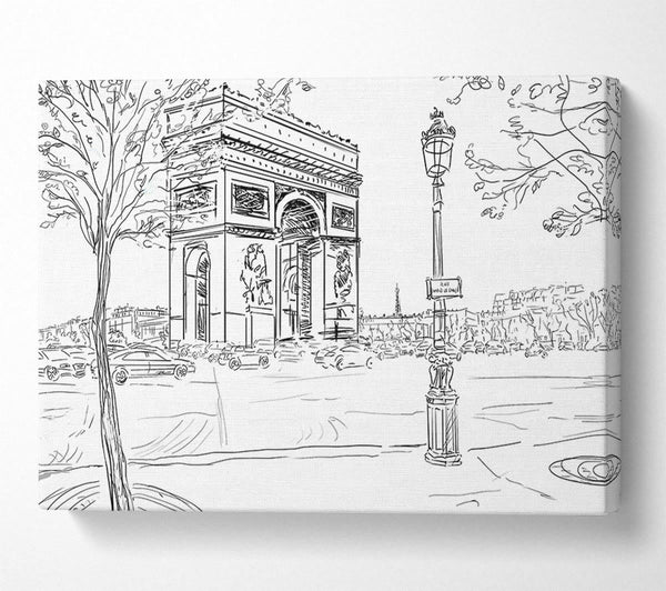 A Canvas Print of Arc De Triomphe 2 Canvas Art