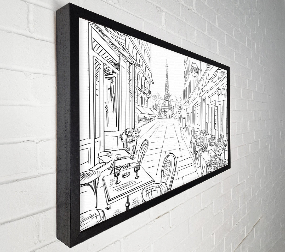  A Canvas Print of Eiffel Tower Streets 3 Canvas Art