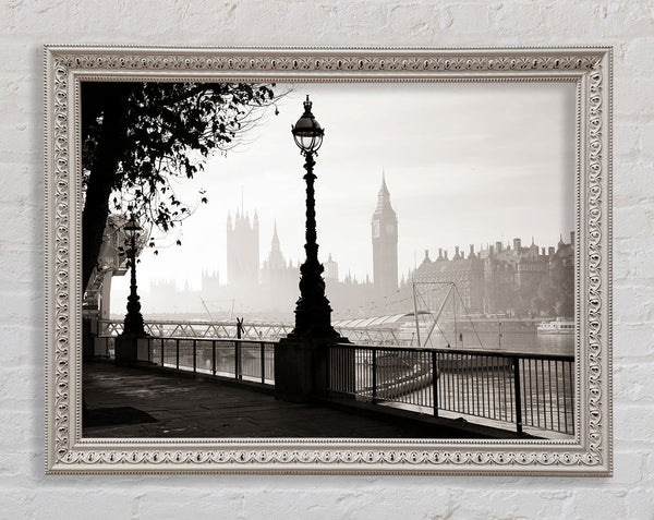 Mist Over The City 1 Framed Print