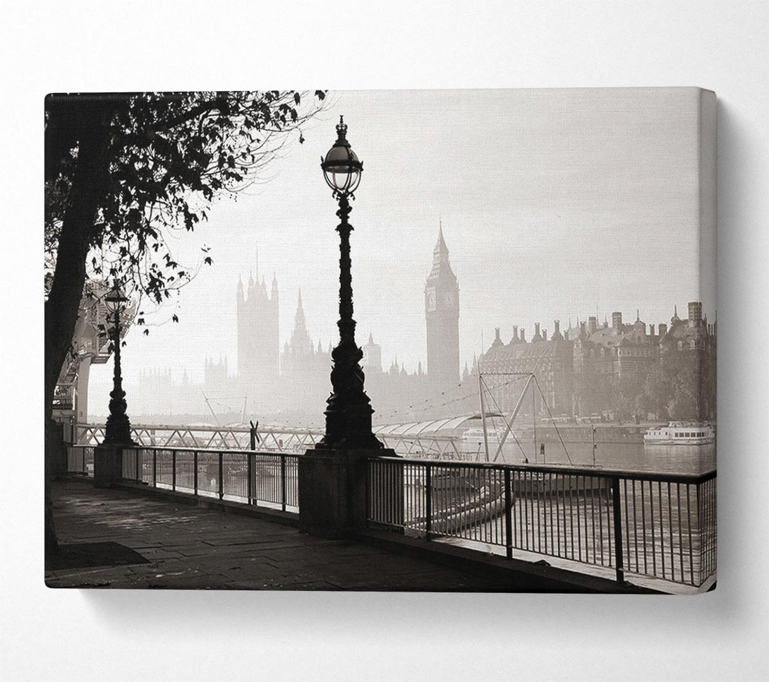  A Canvas Print of Mist Over The City 1 Canvas Wall Art