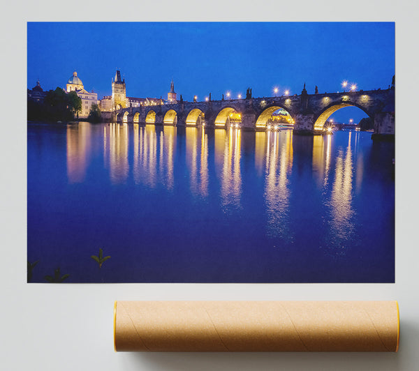 Charles Bridge Blues Print