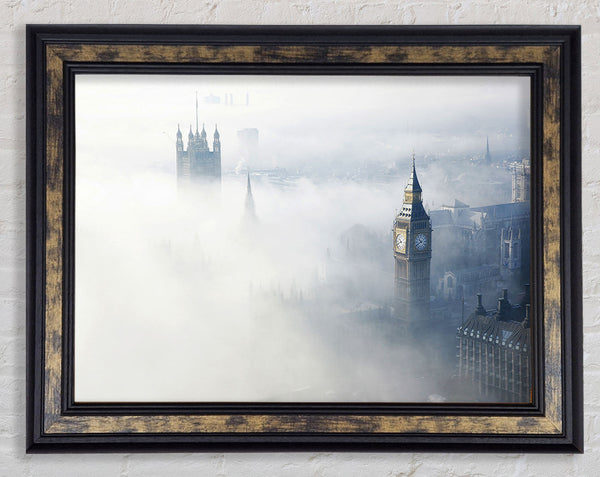 Mist Through The City Framed Print
