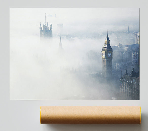 Mist Through The City Print