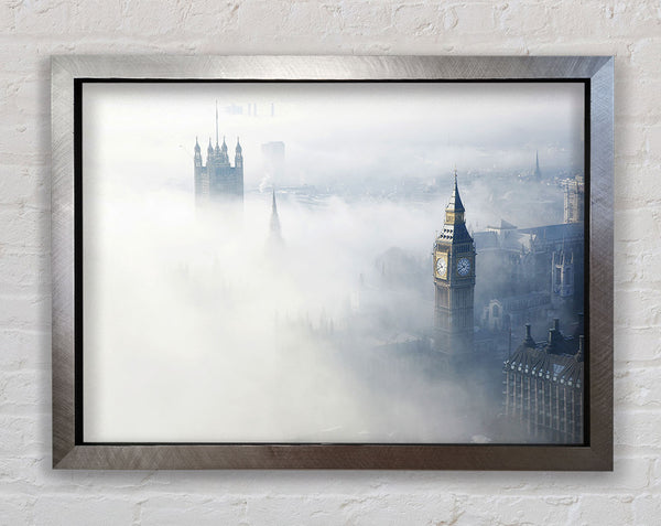Mist Through The City Framed Print