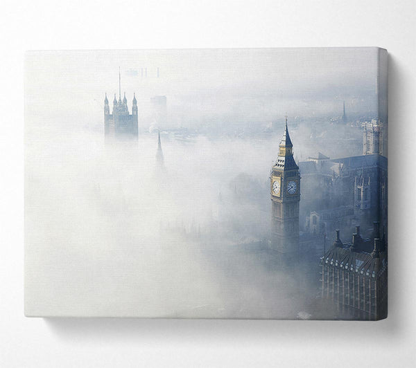  A Canvas Print of Mist Through The City Canvas Art