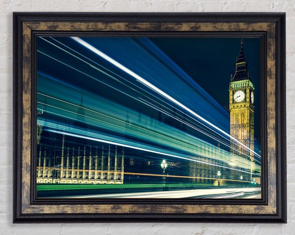 Big Ben Speed Of Light 6 Framed Print
