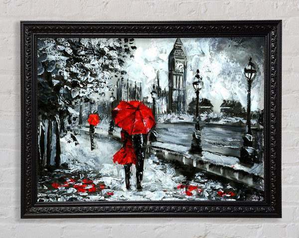Lovers In The City Framed Print
