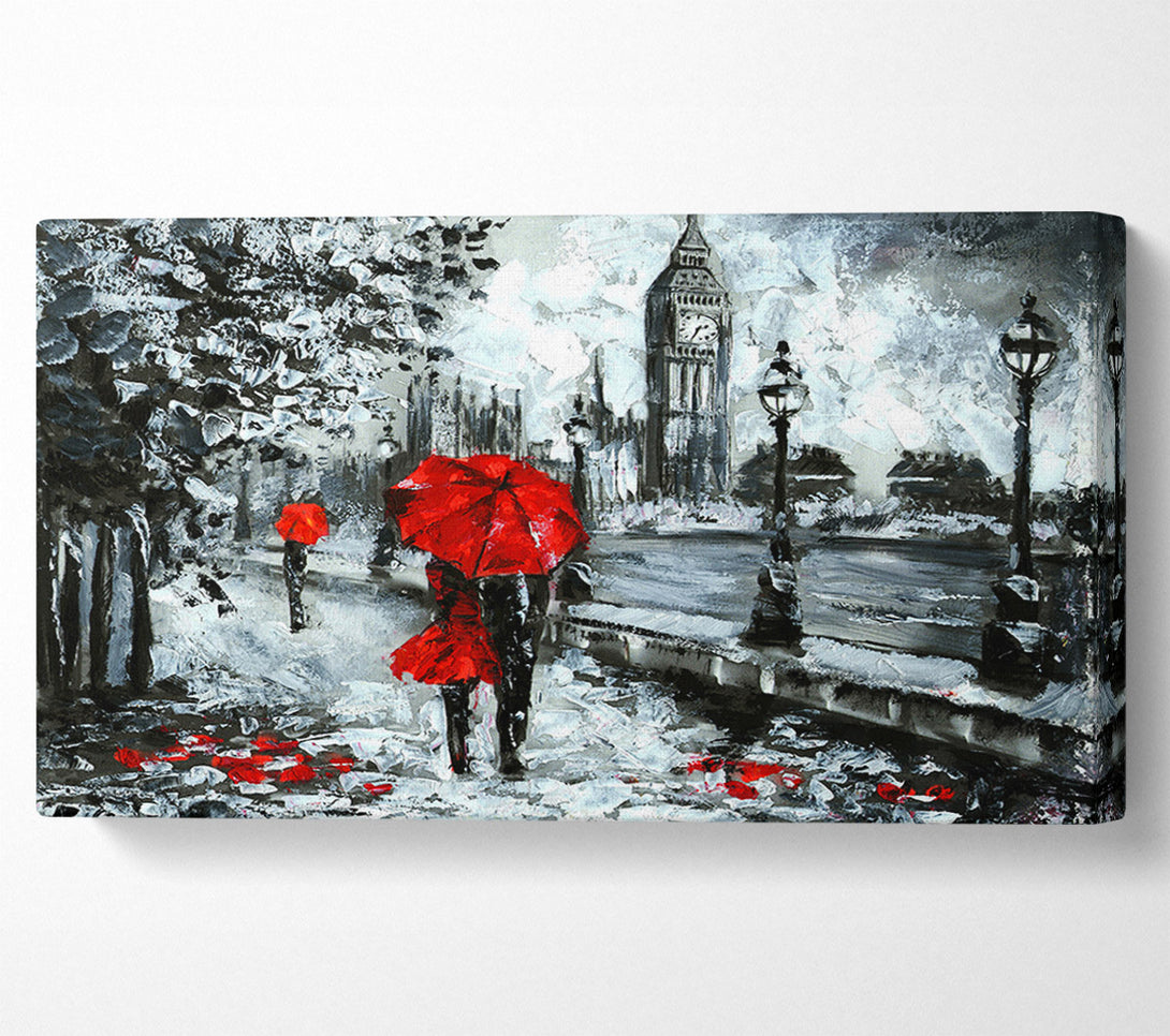  A Canvas Print of Lovers In The City Canvas Art