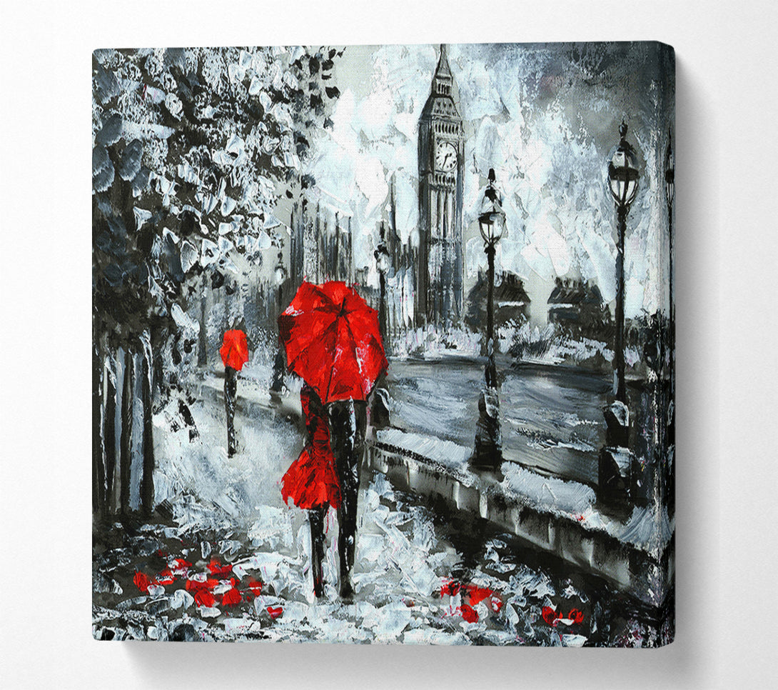  A Canvas Print of Lovers In The City Canvas Art