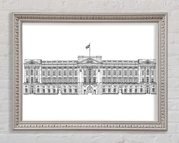 Buckingham Palace Drawing Framed Print