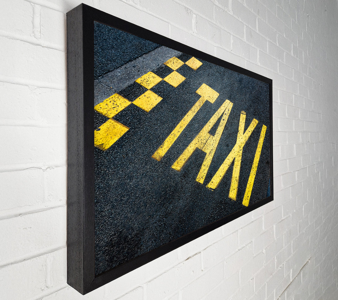  A Canvas Print of Taxi Spot Canvas Wall Art