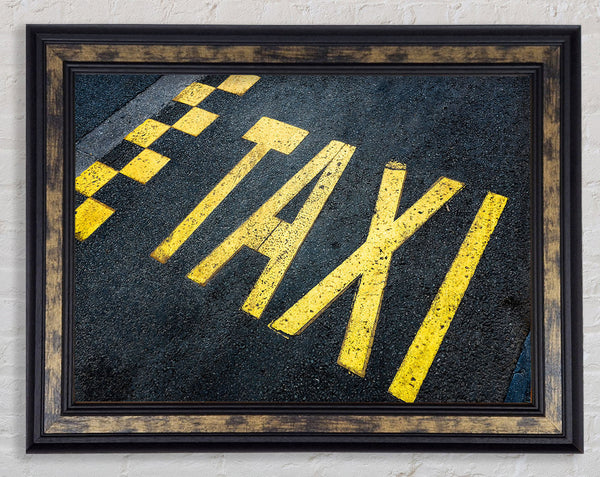 Taxi Spot Framed Print