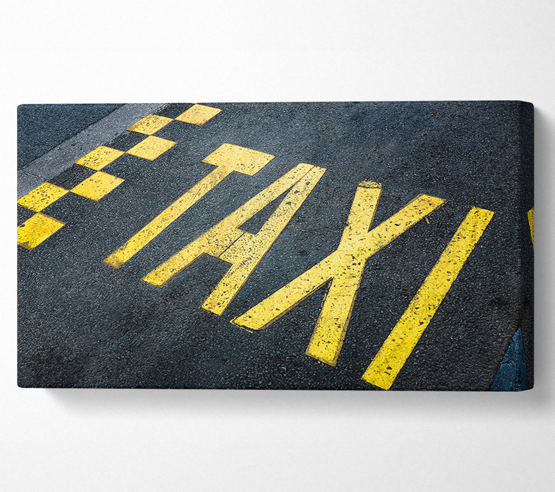  A Canvas Print of Taxi Spot Canvas Wall Art