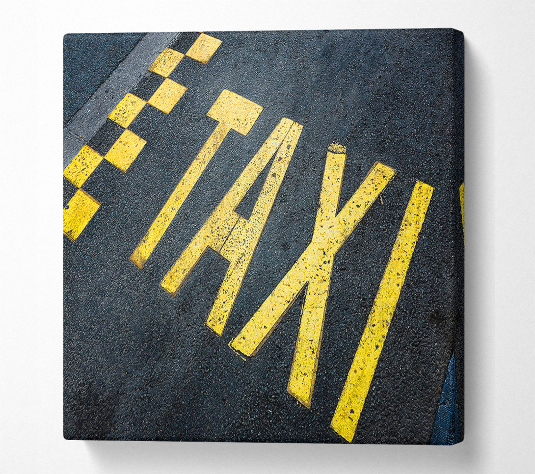  A Canvas Print of Taxi Spot Canvas Wall Art