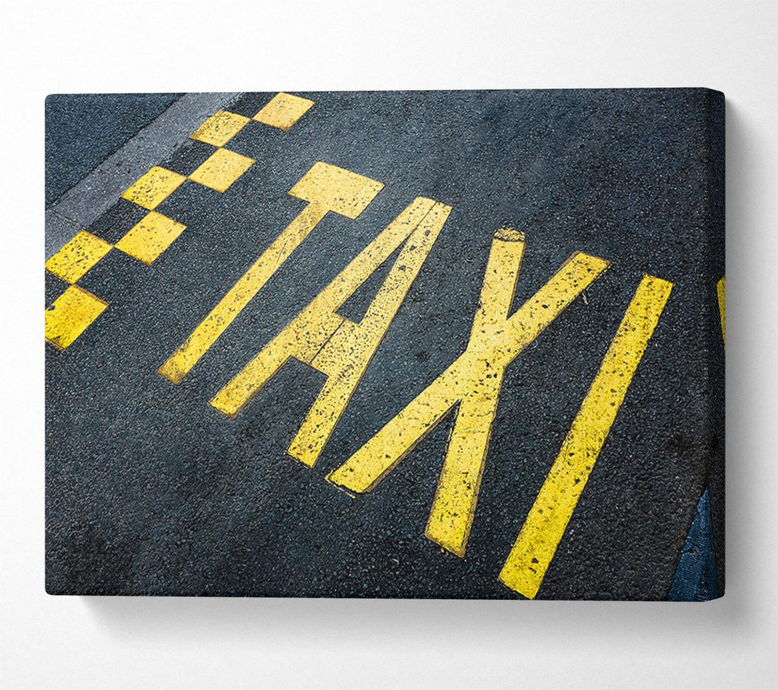  A Canvas Print of Taxi Spot Canvas Wall Art