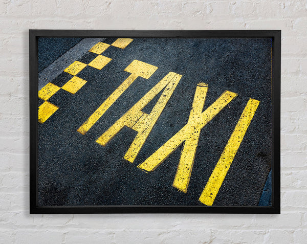 Taxi Spot Framed Print