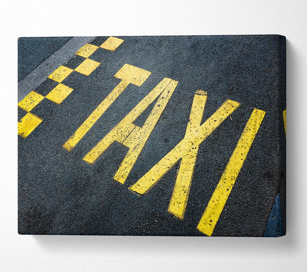  A Canvas Print of Taxi Spot Canvas Wall Art