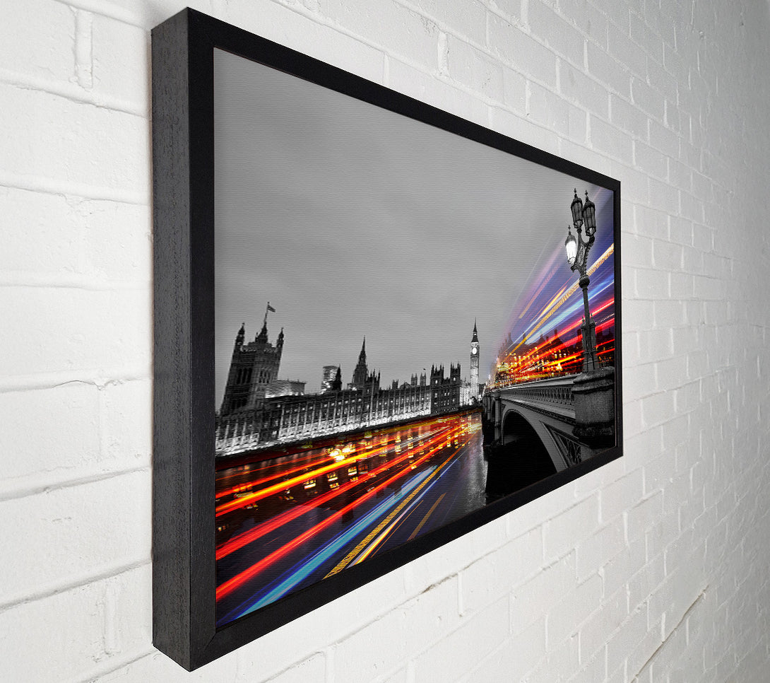  A Canvas Print of Tower Bridge Speed Of Light 3 Canvas Wall Art