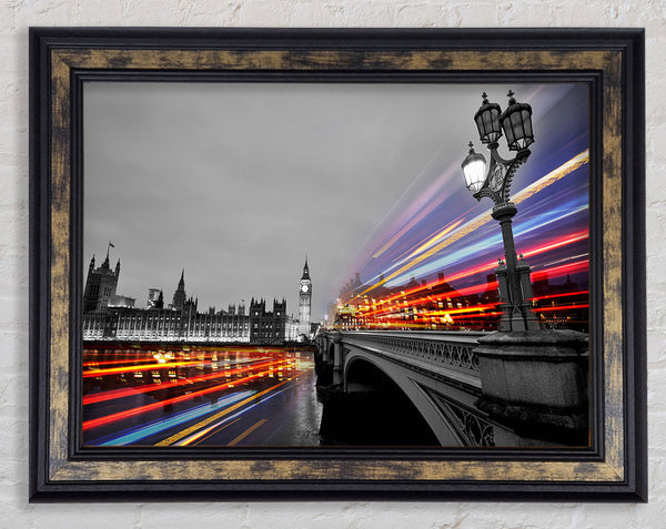 Tower Bridge Speed Of Light 3 Framed Print
