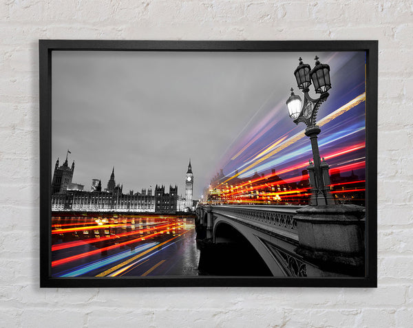 Tower Bridge Speed Of Light 3 Framed Print