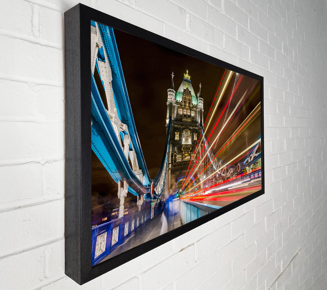  A Canvas Print of Tower Bridge Speed Of Light 1 Canvas Print