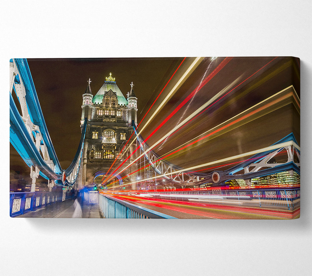  A Canvas Print of Tower Bridge Speed Of Light 1 Canvas Print