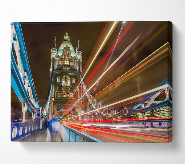  A Canvas Print of Tower Bridge Speed Of Light 1 Canvas Print