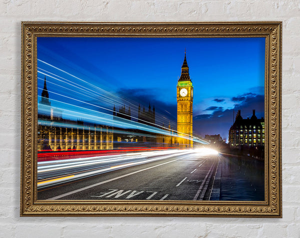 Big Ben Speed Of Light 5 Framed Print