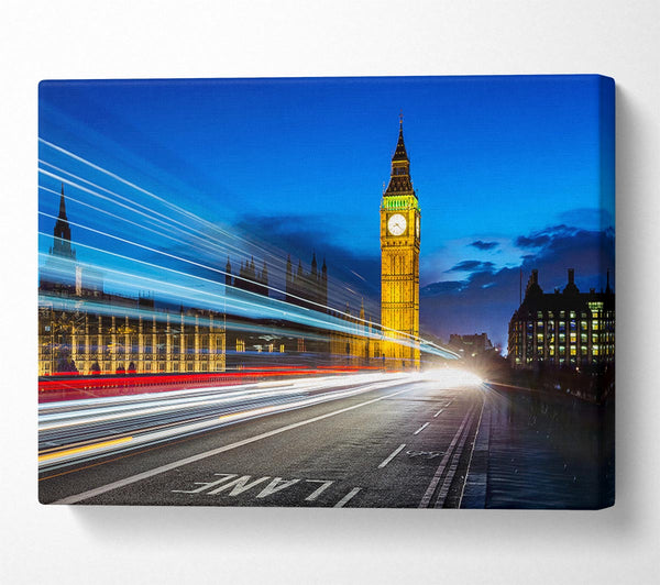  A Canvas Print of Big Ben Speed Of Light 5 Canvas Wall Art