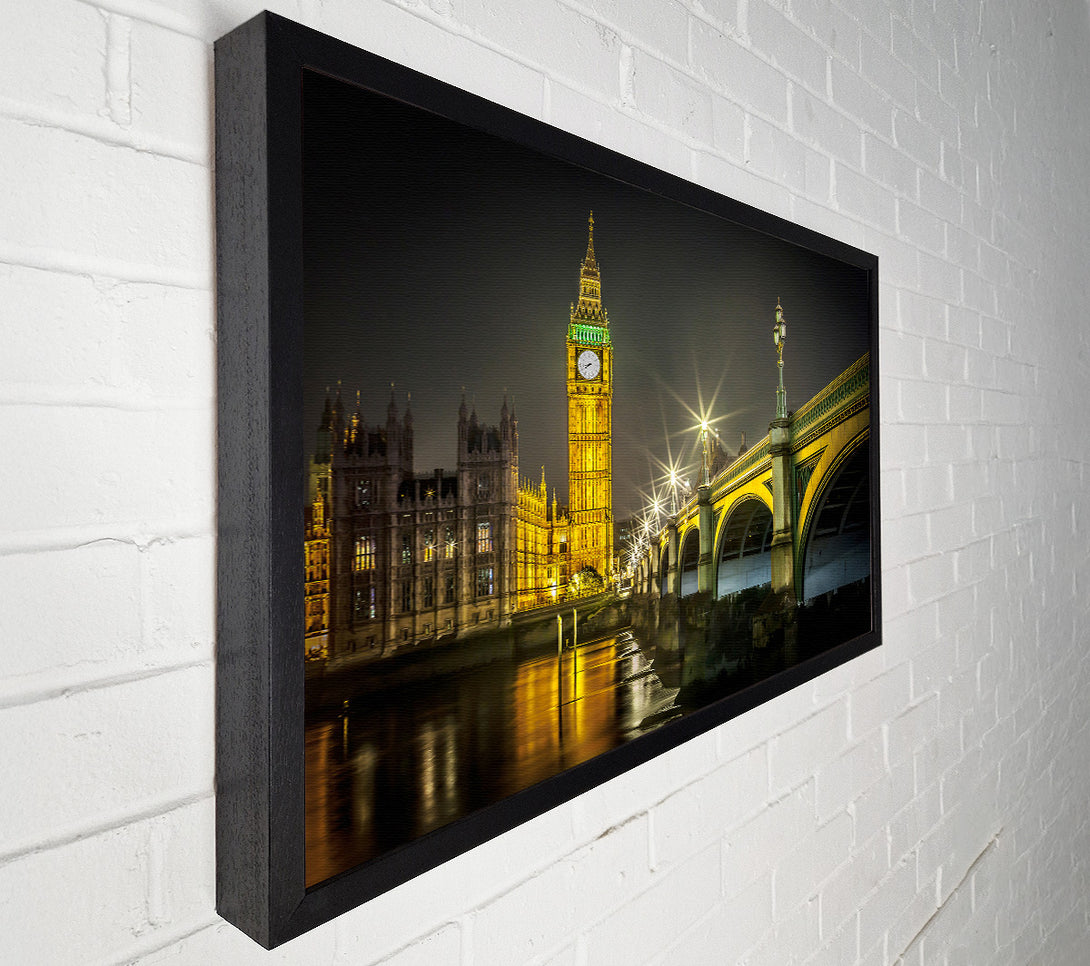  A Canvas Print of Golden Glow Of Big Ben Canvas Print