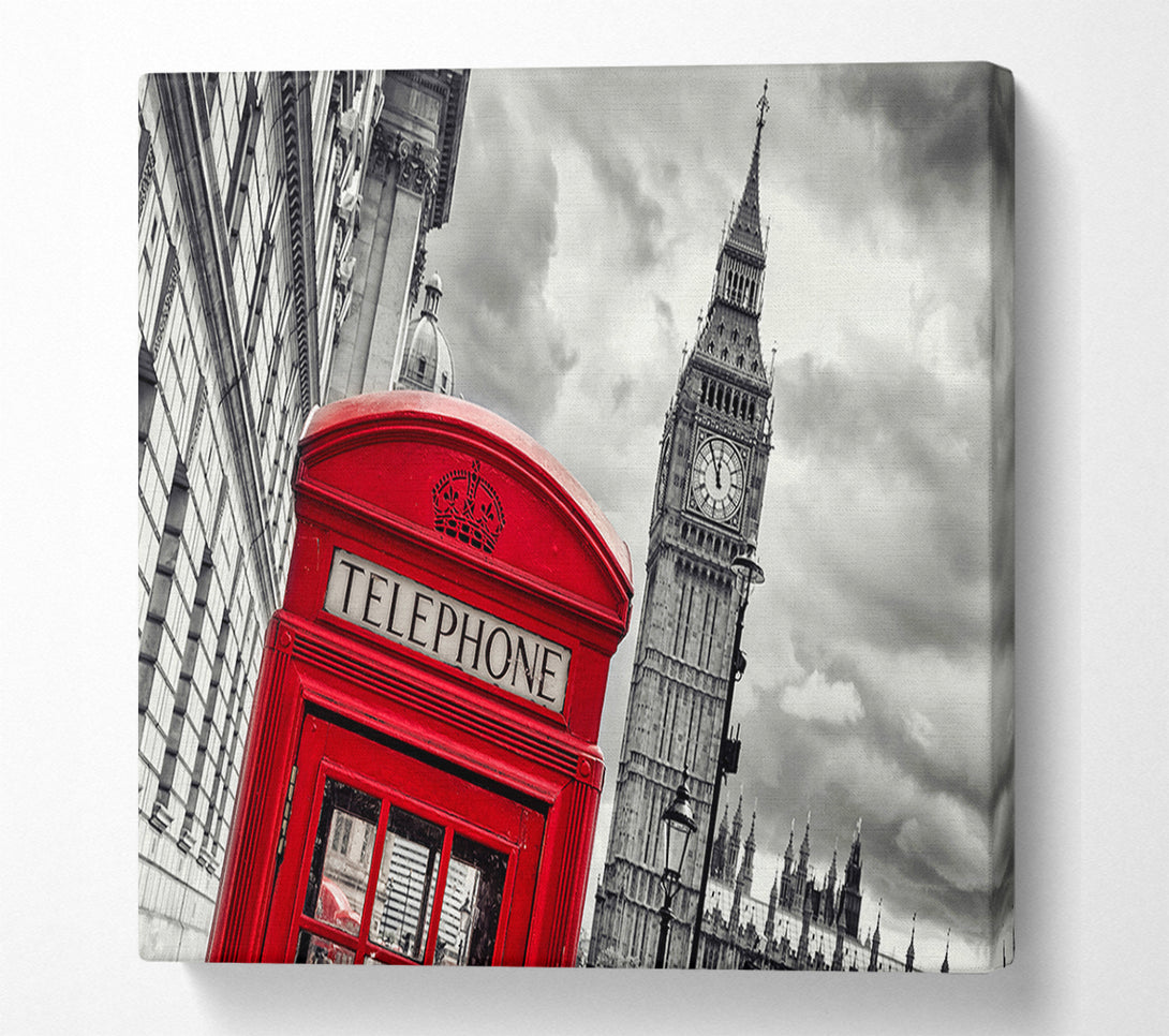  A Canvas Print of Skies Over Big Ben Canvas Print