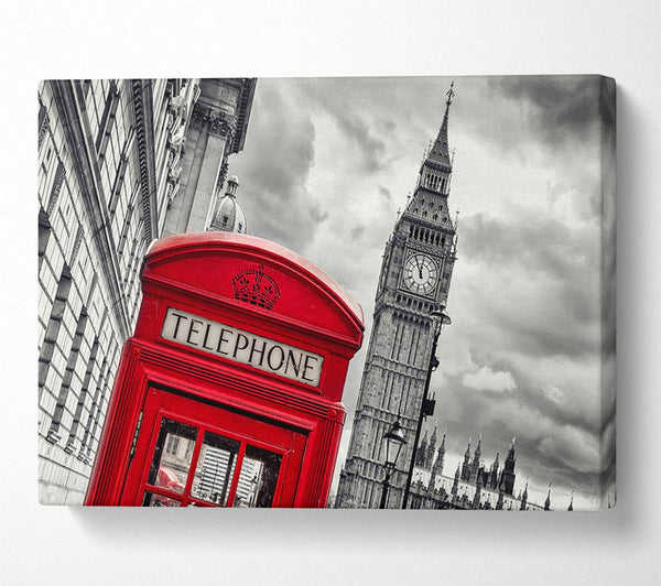  A Canvas Print of Skies Over Big Ben Canvas Print