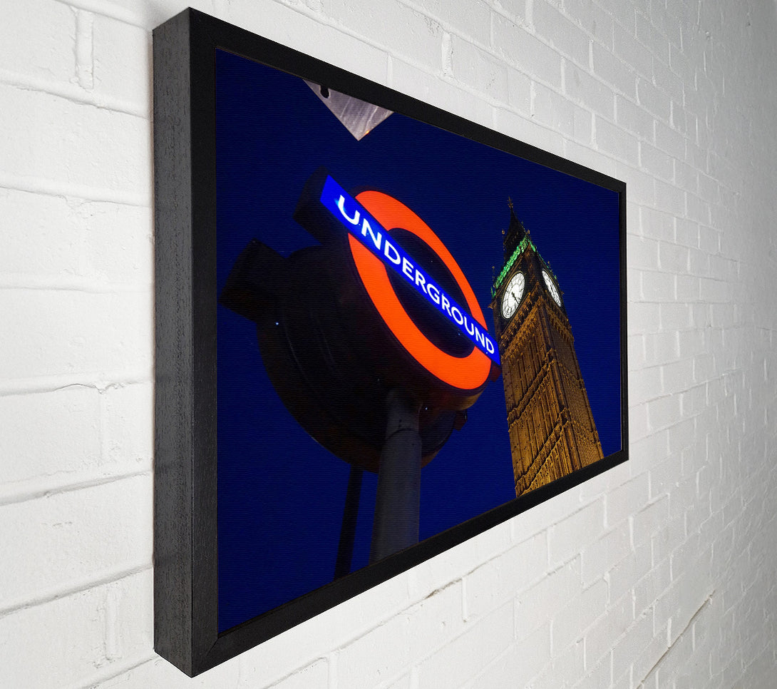  A Canvas Print of Big Ben Underground Canvas Art