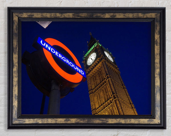 Big Ben Underground Framed Print