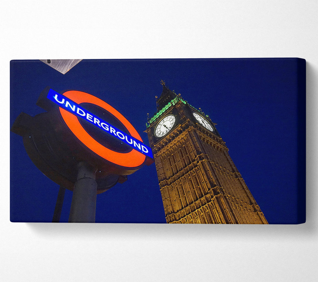  A Canvas Print of Big Ben Underground Canvas Art