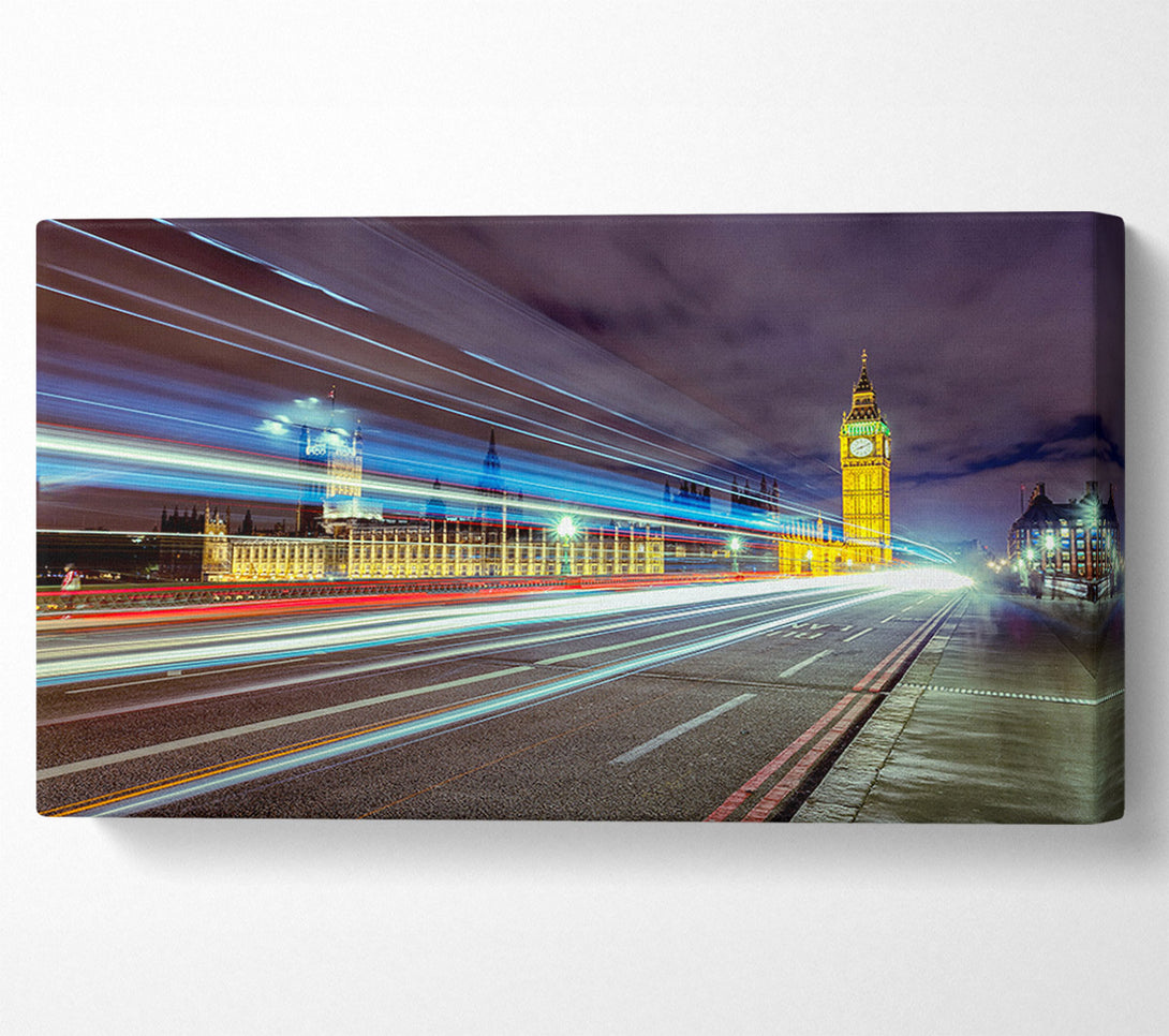  A Canvas Print of Big Ben Speed Of Light 1 Canvas Wall Art