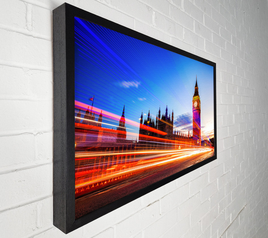  A Canvas Print of Big Ben Speed Of Light 2 Canvas Print