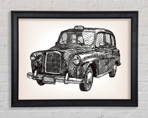 Iconic Black Cab Framed Print