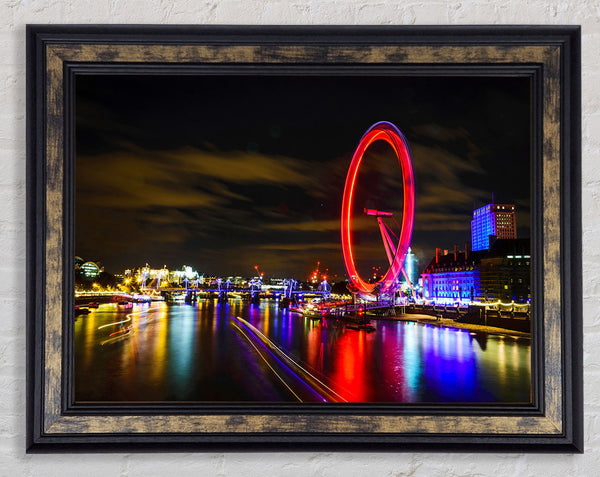 The London Eye Night Framed Print