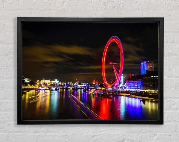 The London Eye Night Framed Print