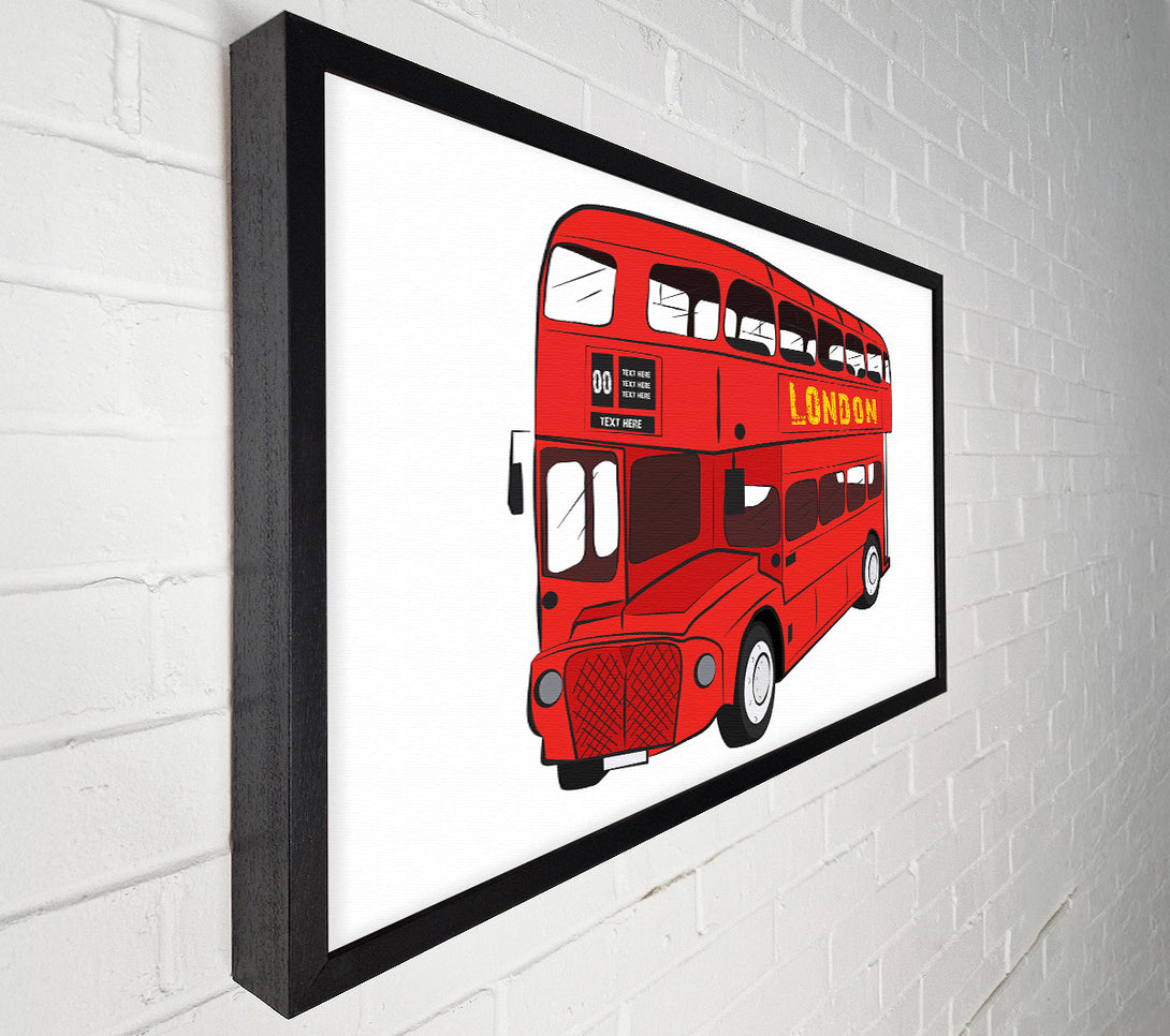  A Canvas Print of Iconic Red Bus Canvas Print