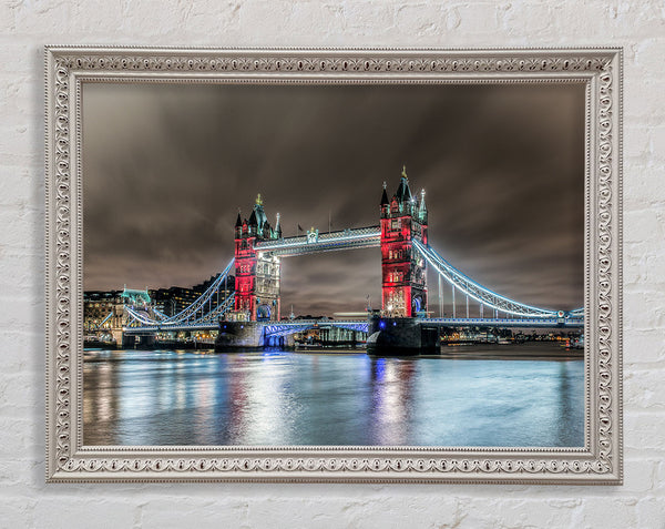 Chocolate Skies Over Tower Framed Print