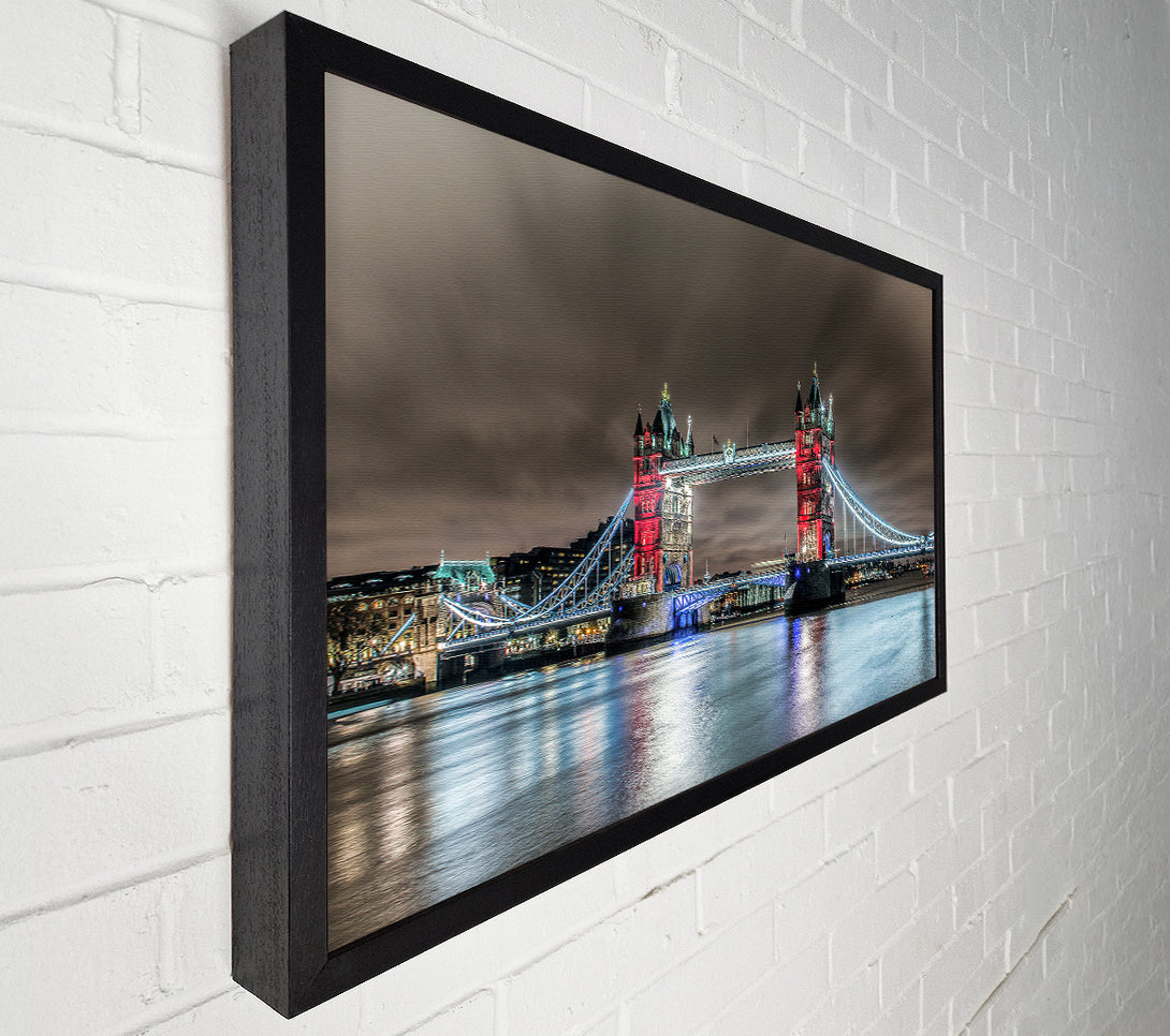  A Canvas Print of Chocolate Skies Over Tower Canvas Print