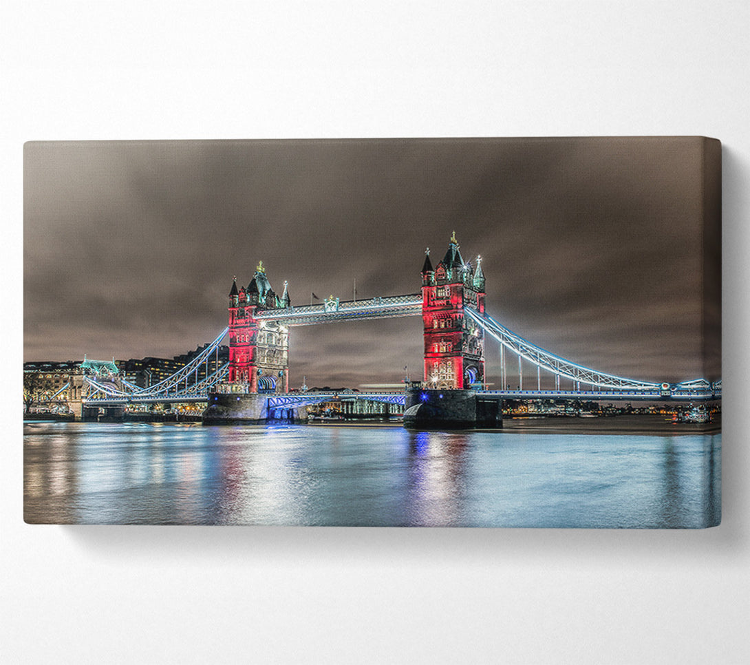  A Canvas Print of Chocolate Skies Over Tower Canvas Print