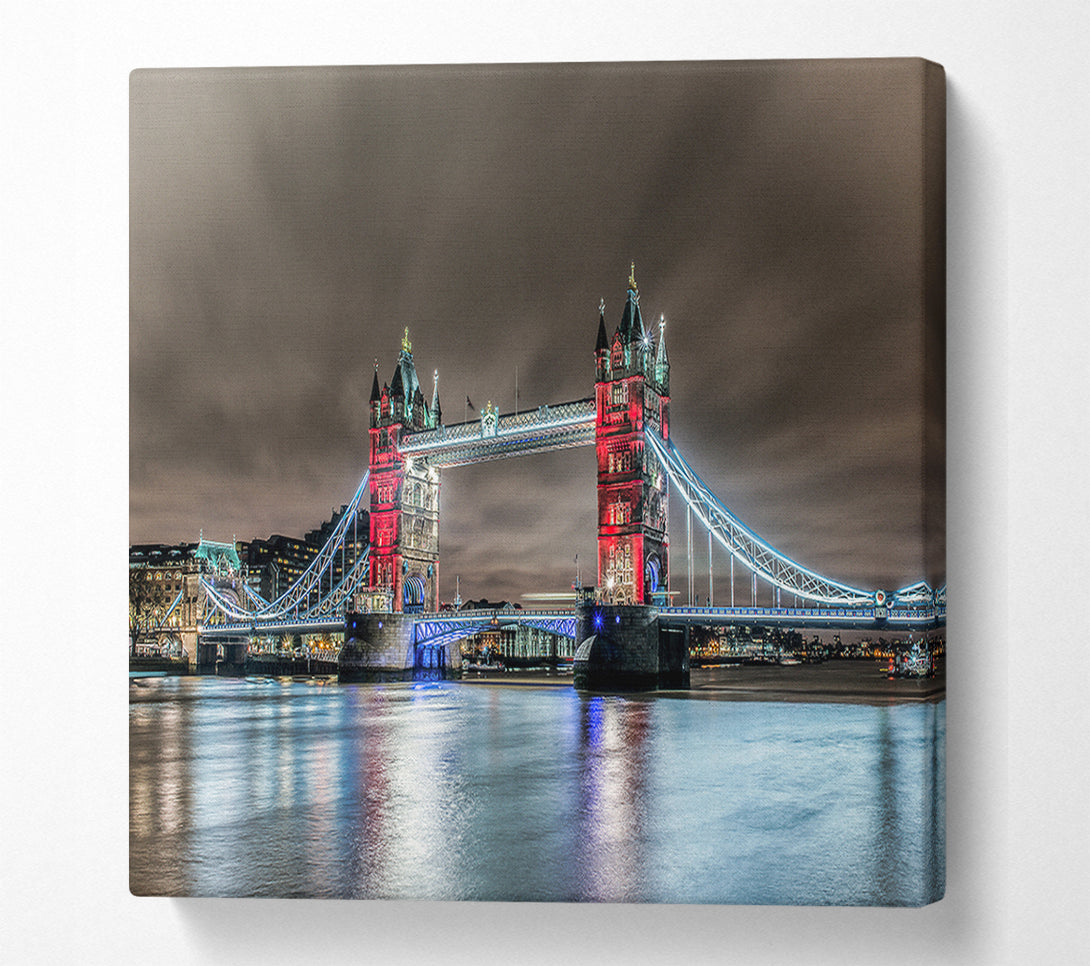  A Canvas Print of Chocolate Skies Over Tower Canvas Print