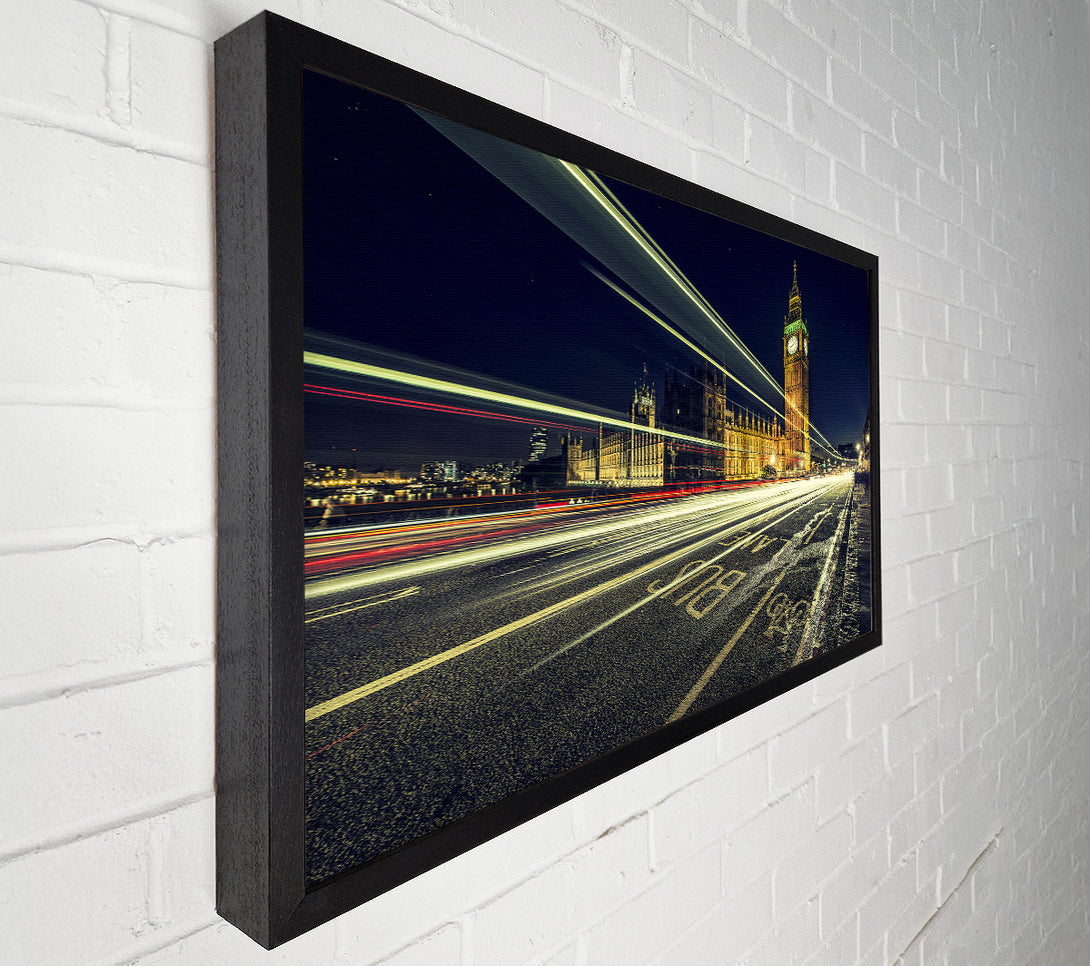  A Canvas Print of Big Ben Speed Of Light 4 Canvas Wall Art