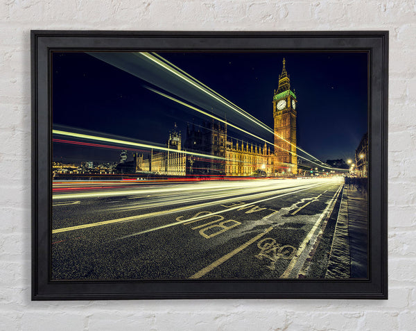 Big Ben Speed Of Light 4 Framed Print